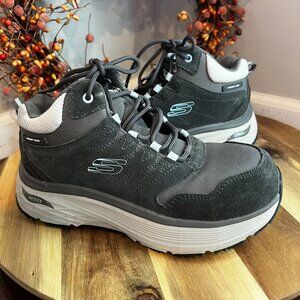 SKechers Women's Work Max Cushioning Arch Fit Slip Resistant Sz 6/36EU Charcoal